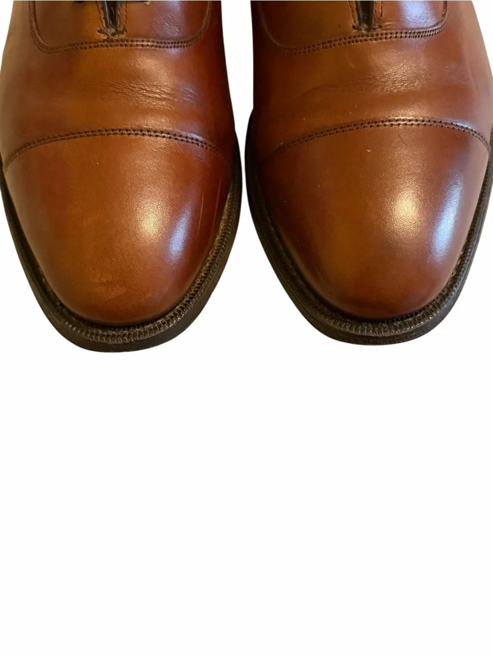 Johnston & Murphy Limited USA Made Cap Toe Oxford Dress Shoes 8D Goodyear Welt
